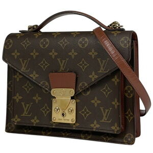 Louis Vuitton Monceau Shoulder Bag Handbag Monogram Brown